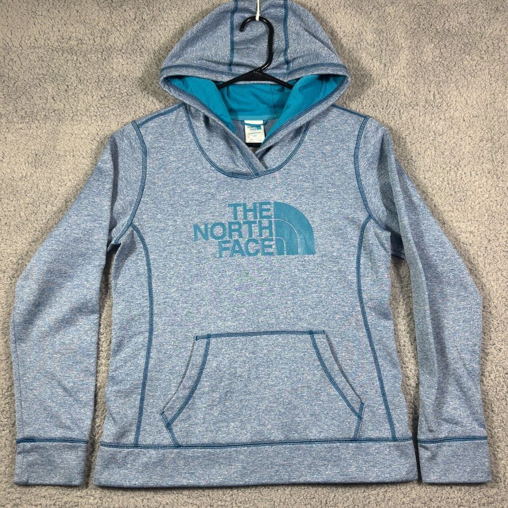 The North Face Pullover Hoodie Women's M Blue Long Sleeve Outdoor Activewear